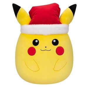 Pokémon Pikachu 14" Squishmallow Holiday Plush Santa Hat Brand New